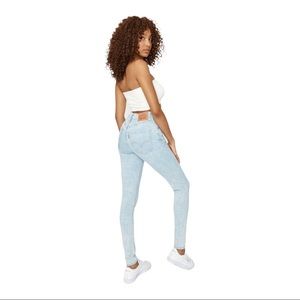 Mile High Super Skinny Acid Wash Levi’s Jeans